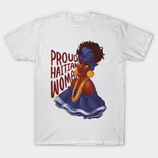 Happy Haitian Flag Day Celebration Haiti Proud Woman T-Shirt